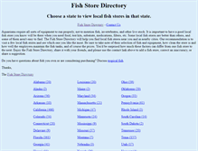 Tablet Screenshot of fishstoredirectory.com